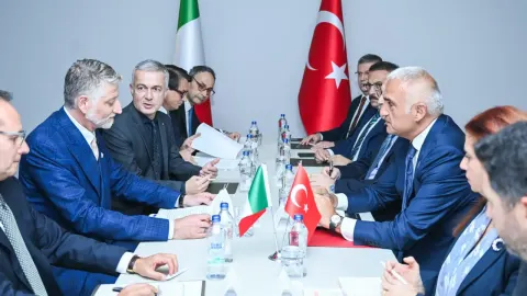 Bakan Ersoy, İtalyan mevkidaşı Giuli ile bir araya geldi