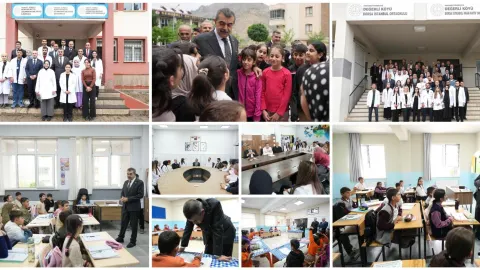 BAKAN TEKİN'DEN HAKKÂRİ'DE OKUL ZİYARETLERİ