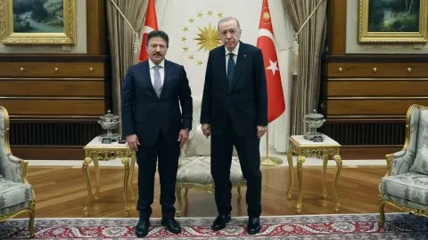 Cumhurbaşkanı Erdoğan, TESK Genel Başkanı Yiğiner'i kabul etti