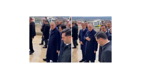 Cumhurbaşkanı Erdoğan'ı görünce dayanamadı, korumalar hemen devreye girdi: Camideyiz bağırma