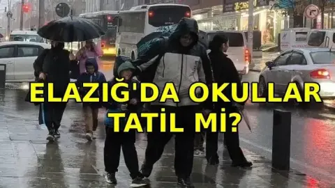 ELAZIĞ'DA OKULLAR TATİL Mİ SON DAKİKA? Elazığ'da bugün öğleden sonra okul yok mu? 15-16 Ekim Elazığ okullar tatil mi? Valilik açıkladı
