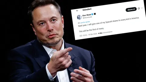 Elon Musk, ABD'deki 72 milyon çocuğun her birine birer SpaceX hissesi verecek