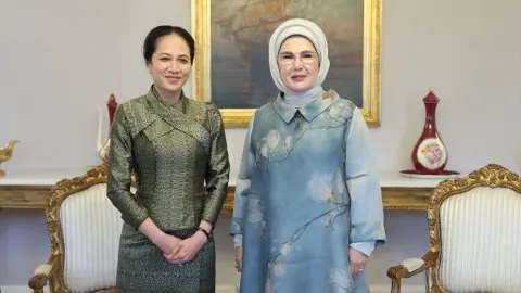 Emine Erdoğan, Kamboçya Başbakanı Manet'in eşi Chanmony ile görüştü