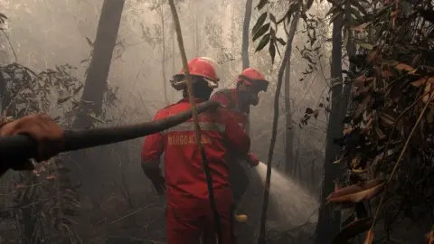 Endonezya, orman yangınlarıyla mücadelede havadan ve karadan müdahaleyi artırdı