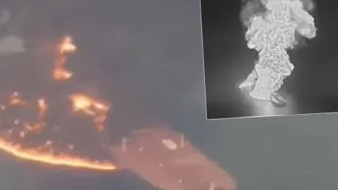Hürmüz'de dev tanker mayına çarptı