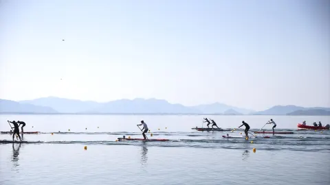 Muğla Köyceğiz'de ilk kez yapılan SUP Türkiye Kano Şampiyonası 81 sporcuyla sona erdi
