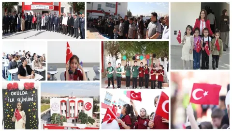 ŞAM ULUSLARARASI RECEP TAYYİP ERDOĞAN TÜRK OKULU'NDA YENİ EĞİTİM YILININ İLK DERS ZİLİ ÇALDI