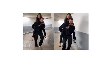 Uğruna anne babasını defterinden sildiği karısını sırtında taşıyor