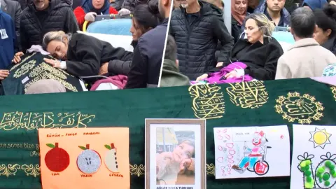 Yoğun bakımdan sedyeyle çıktı, kızına gözyaşlarıyla veda etti